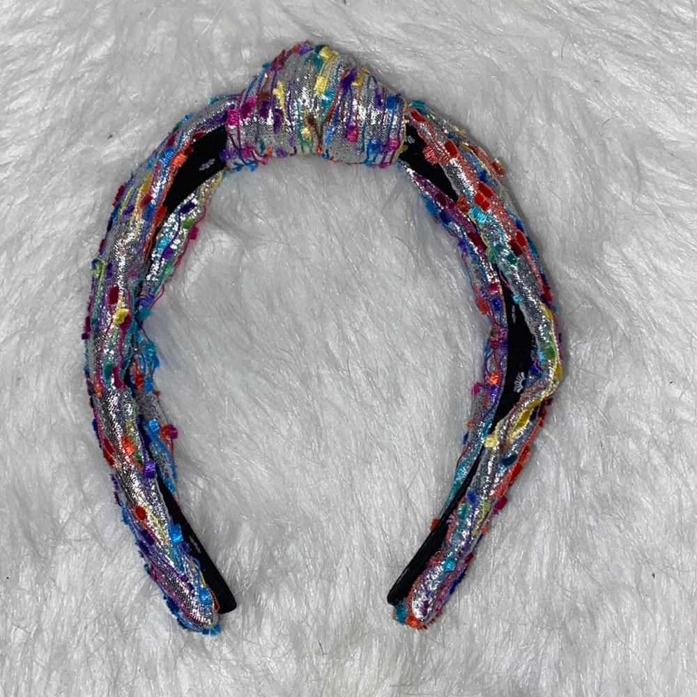 Lele Sadoughi silver confetti headband
